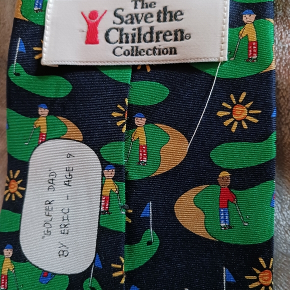 Men’s Save the Children tie "golfer dad" - Picture 4 of 4